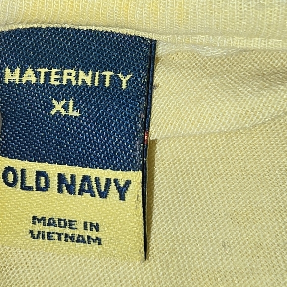 Old Navy: Maternity XL, Long Sleeve/ Twist Waist, Acid Wash Yellow, EUC - Picture 5 of 6
